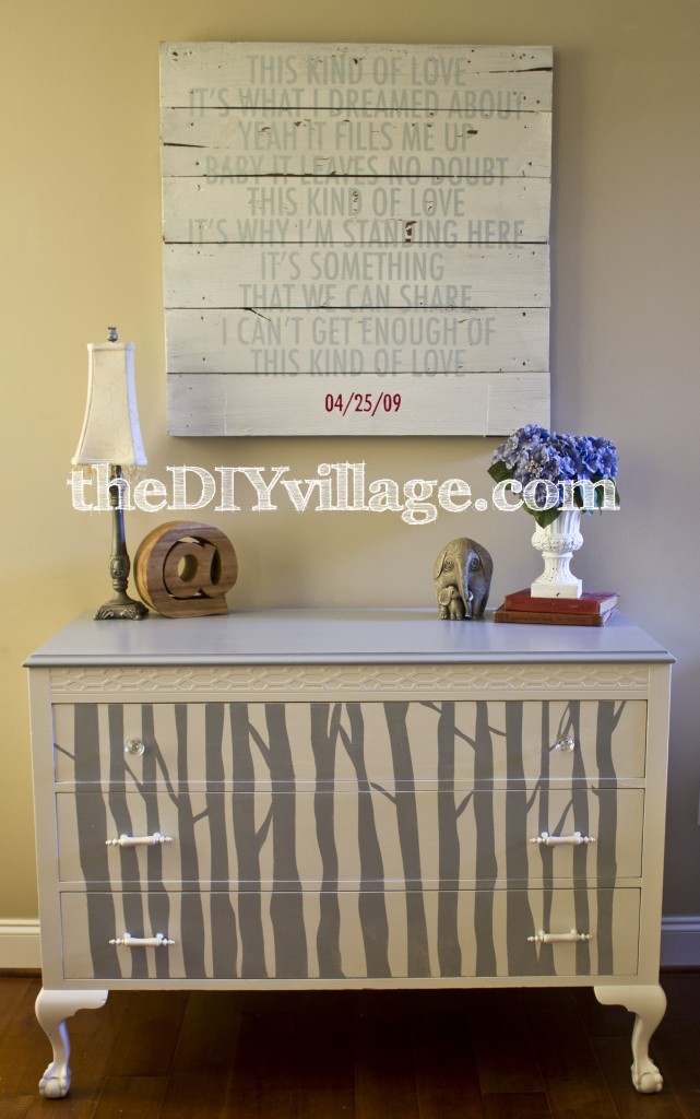 Stenciled Dresser