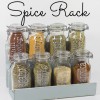 DIY Spice Jar Rack by theDIYvillage.com