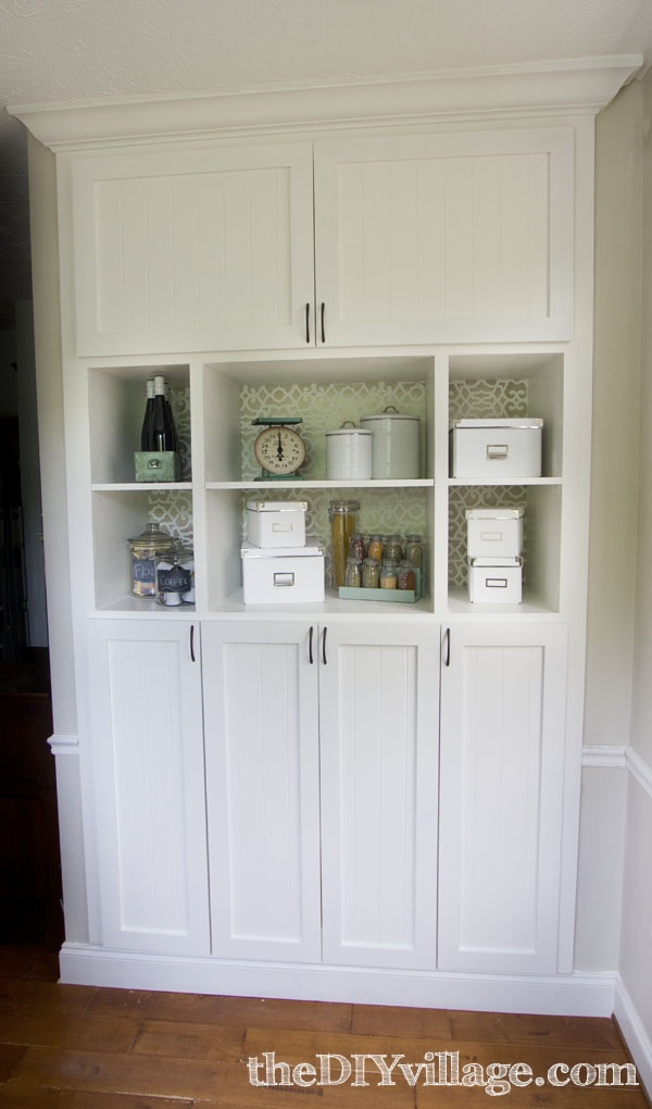 DIY Custom Pantry Makeover by theDIYvillage.com