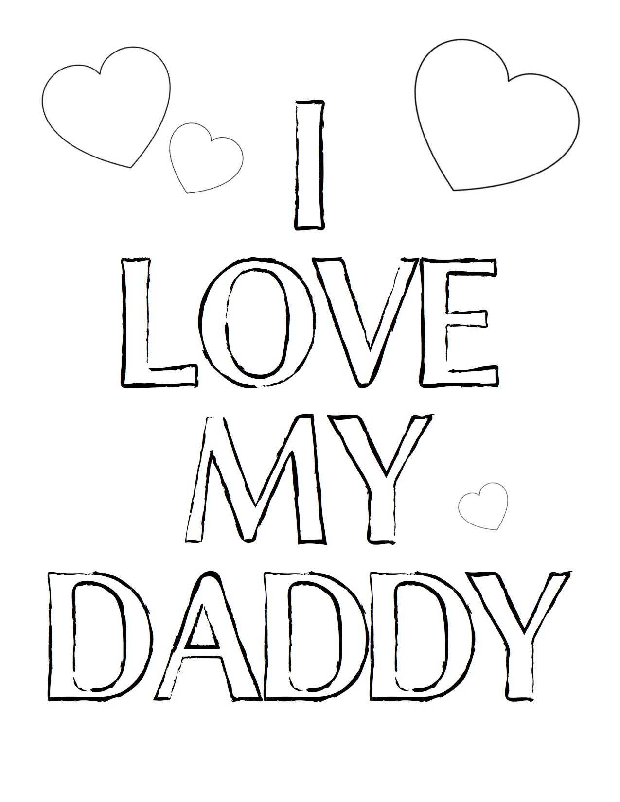 i love you dad coloring pages - photo #10