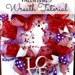 Quick Valentine wreath tutorial using deco mesh and ribbon ... too cute!