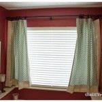 DIY Masterbath Curtains with Burlap Border