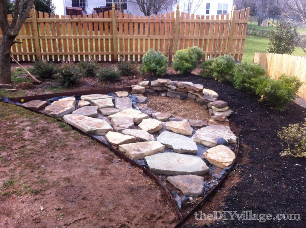 DIY Stacked Stone Firepit