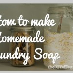 Easy recipe for DIY Homemade laundry soap. Such a HUGE money saver!