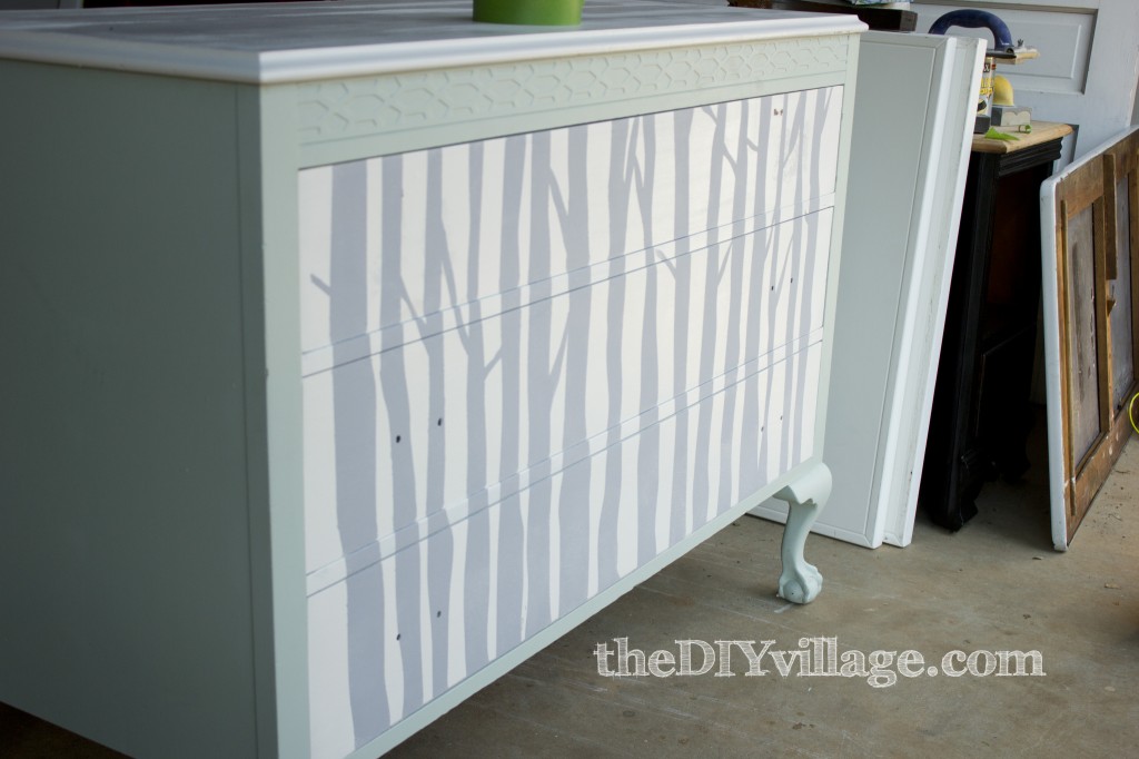 Stenciled Dresser