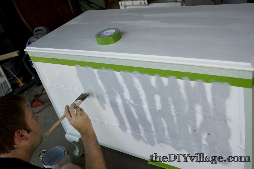 Stenciled Dresser