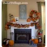 fall mantel decor