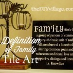 Tile Art by: theDIYvillage.com