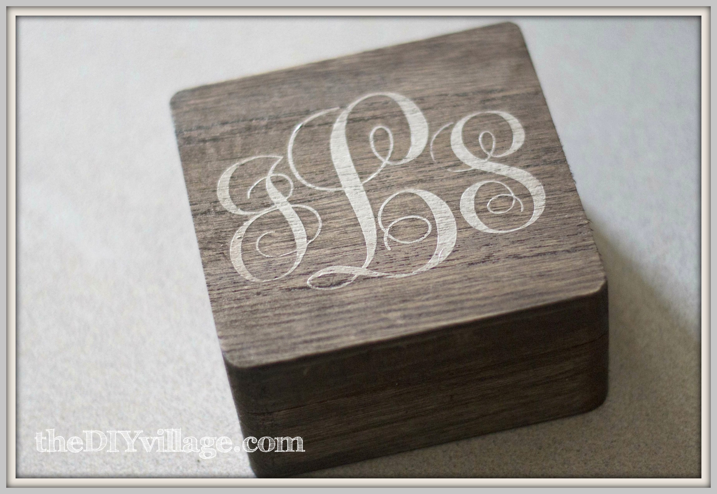 Monogram Wood Box, Personalized Jewelry Box, Gift for Her