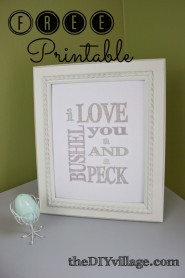 Bushel and a Peck - Free Printable by: theDIYvillage.com