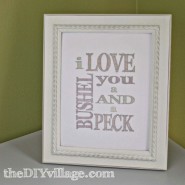 Bushel and a Peck - Free Printable by: theDIYvillage.com
