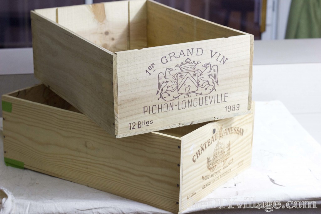 Up-cycled Wine Crates to Rolling Storage by: theDIYvillage.com
