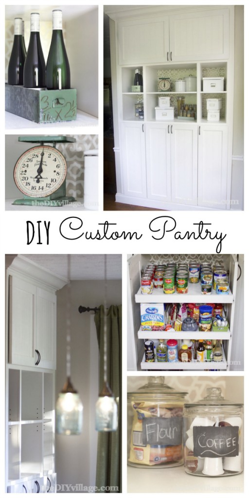 DIY Custom Pantry Makeover by theDIYvillage.com