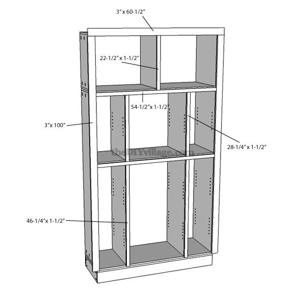 DIY Mini Refrigerator Storage Cabinet {Free Plans} - Sawdust Sisters