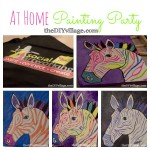At Home Painting Party with theDIYvillage.com