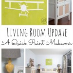 Living Room Update - Quick Paint Makeover at theDIYvillage