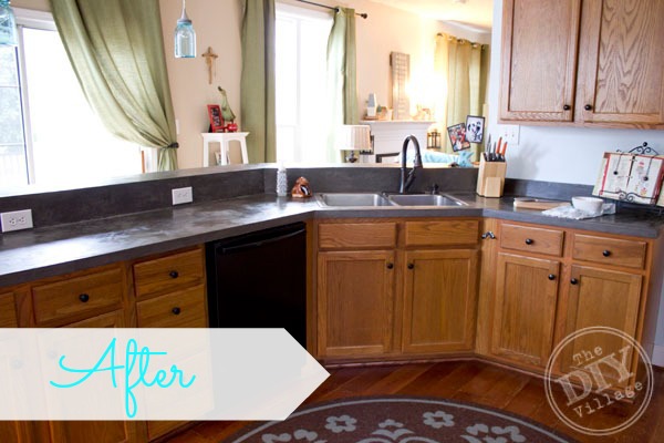 Kitchen Countertop Makeover The Diy Village