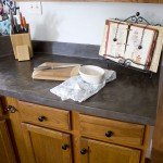 Faux Concrete Countertop Makeover