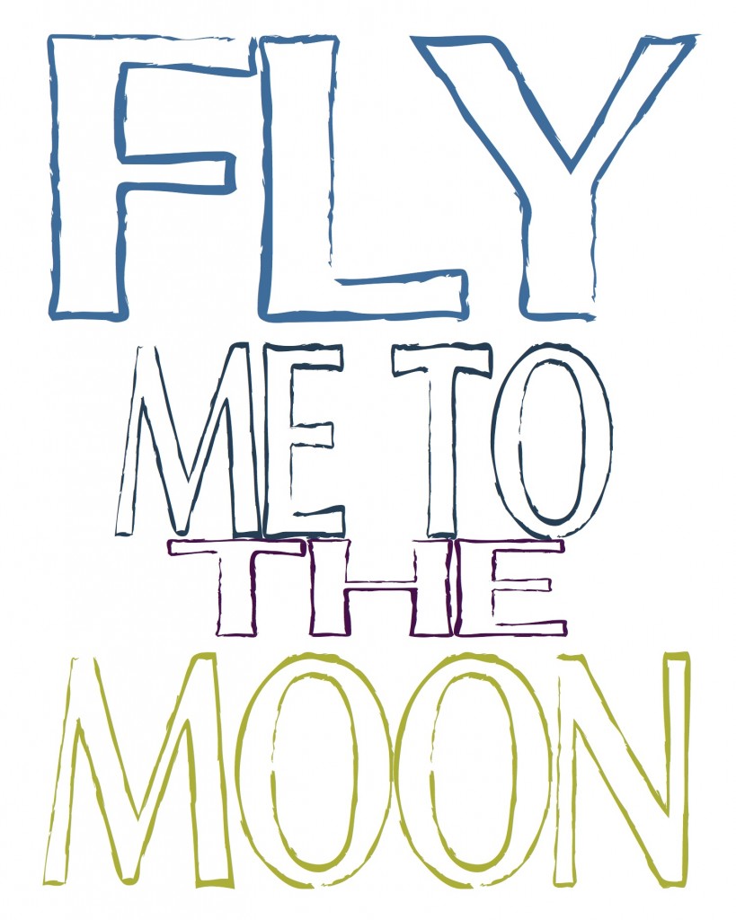 Fly Me to the Moon color free printable