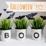 DIY Halloween Boo Buckets and Bats