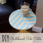 DIY Chalkboard Side Table