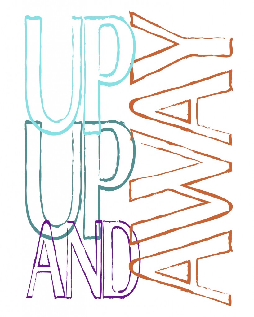 Up Up and Away free color printable