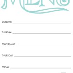 4 Free Printable Weekly Menu Planners. Perfect for getting your weekly meals organized. - Pretty Script font