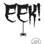 Free Halloween Printable EEK with Spider