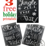 3 Free Holiday Chalkboard Printables