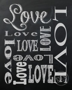 Valentine's Day Chalkboard Printables - The DIY Village
