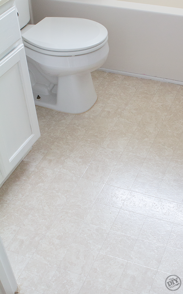 How To Install Penny Tile The Diy Village, How To Lay Vinyl Sheet Flooring Around Toilet
