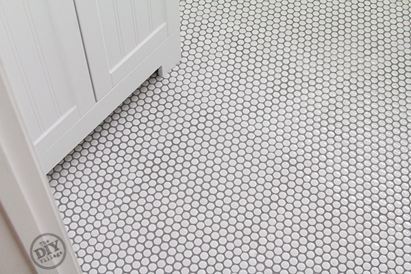 How To Install Penny Tile The Diy Village, How To Install Penny Round Tile Floor