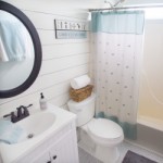 Fresh bathroom makeover to a small boring bathroom.