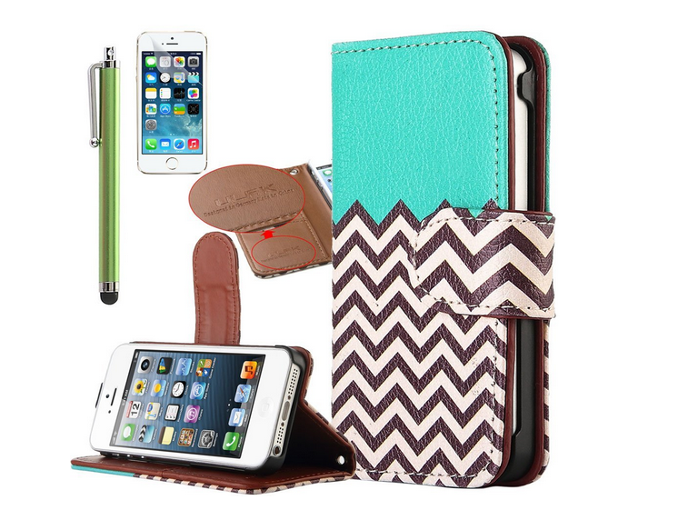 Cute chevron cell phone wallet - Mother's day gift ideas