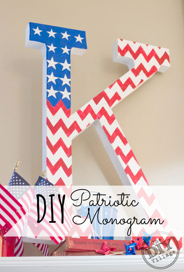Fun personalized patriotic monogram!