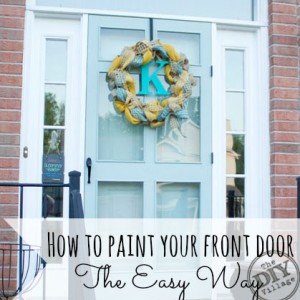 How to paint your front door - the Easy Way.