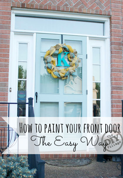 How to paint your front door - the Easy Way.