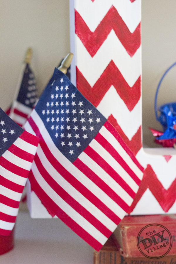 DIY Patriotic monogram