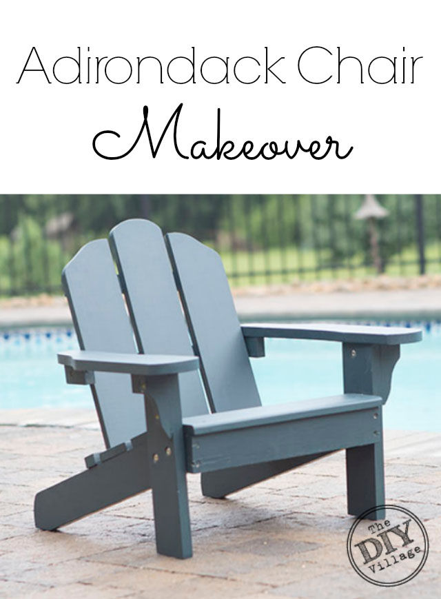 Adirondack Chair makeover using solid stain #spon #UpToTheTest