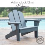 Adirondack Chair makeover using solid stain #UpToTheTest
