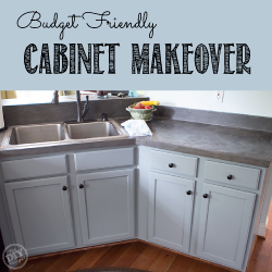 Budget Friendly Cabinet Makeover The Diy Village