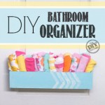 DIY bathroom organizer
