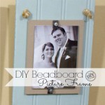DIY beadboard picture frame tutorial. Make frames for less than 1/4 cost of the ones in stores! Awesome tutorial
