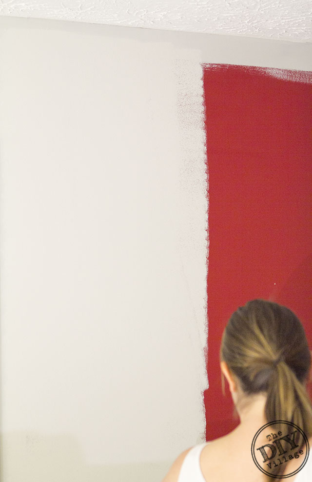 Covering Red Paint on walls in half the time