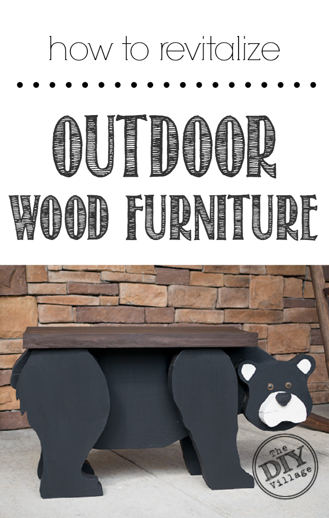 how to revitalize outdoor wood furniture