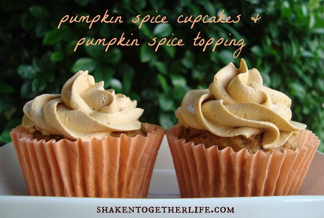 pumpkin spice cupcakes & topping BLOG