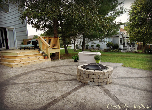 Build a Fire Pit by Creatively Southern