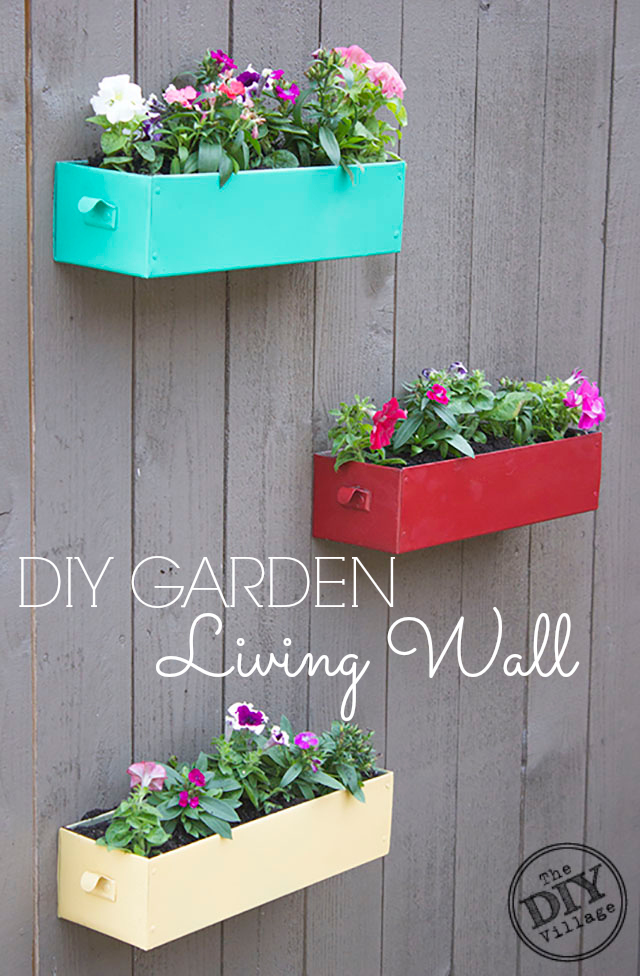 DIY Garden Living Wall Planters  The DIY Village