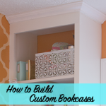 Awesome step by step on how to build custom bookcases!