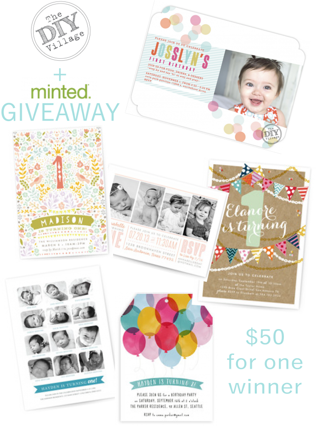 Minted Birthday Giveaway